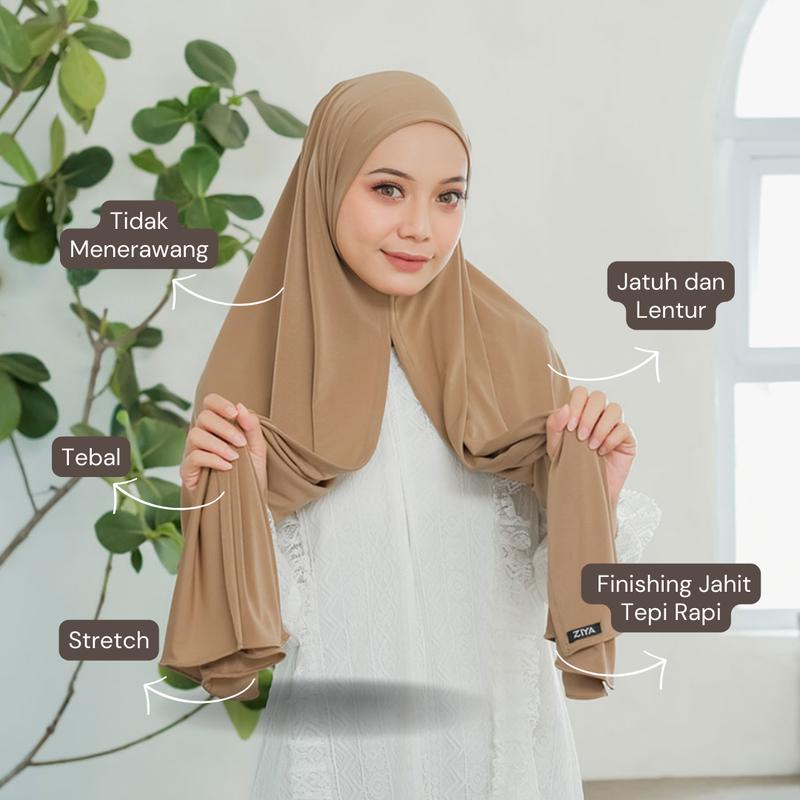Product Introduction of ZIYA Hijab - Pashmina Instan Jersey Premium Jilbab Kerudung Wanita Muslim 3