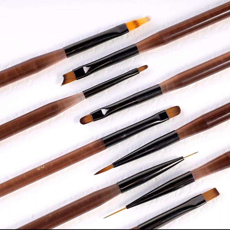  Sét cọ 9 cây cọ nét cọ fen cọ omber cọ hoa cúc cọ bản màu nâu Sơn Gel 