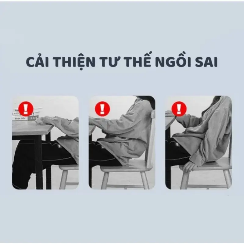 Ghế Công Thái Học Cao Cấp Chỉnh Dáng Ngồi Đúng - Ghế Tựa Lưng Chống Cong Vẹo Cột Sống,Giảm Đau Lưng Cho Người Lớn, Trẻ Em 4
