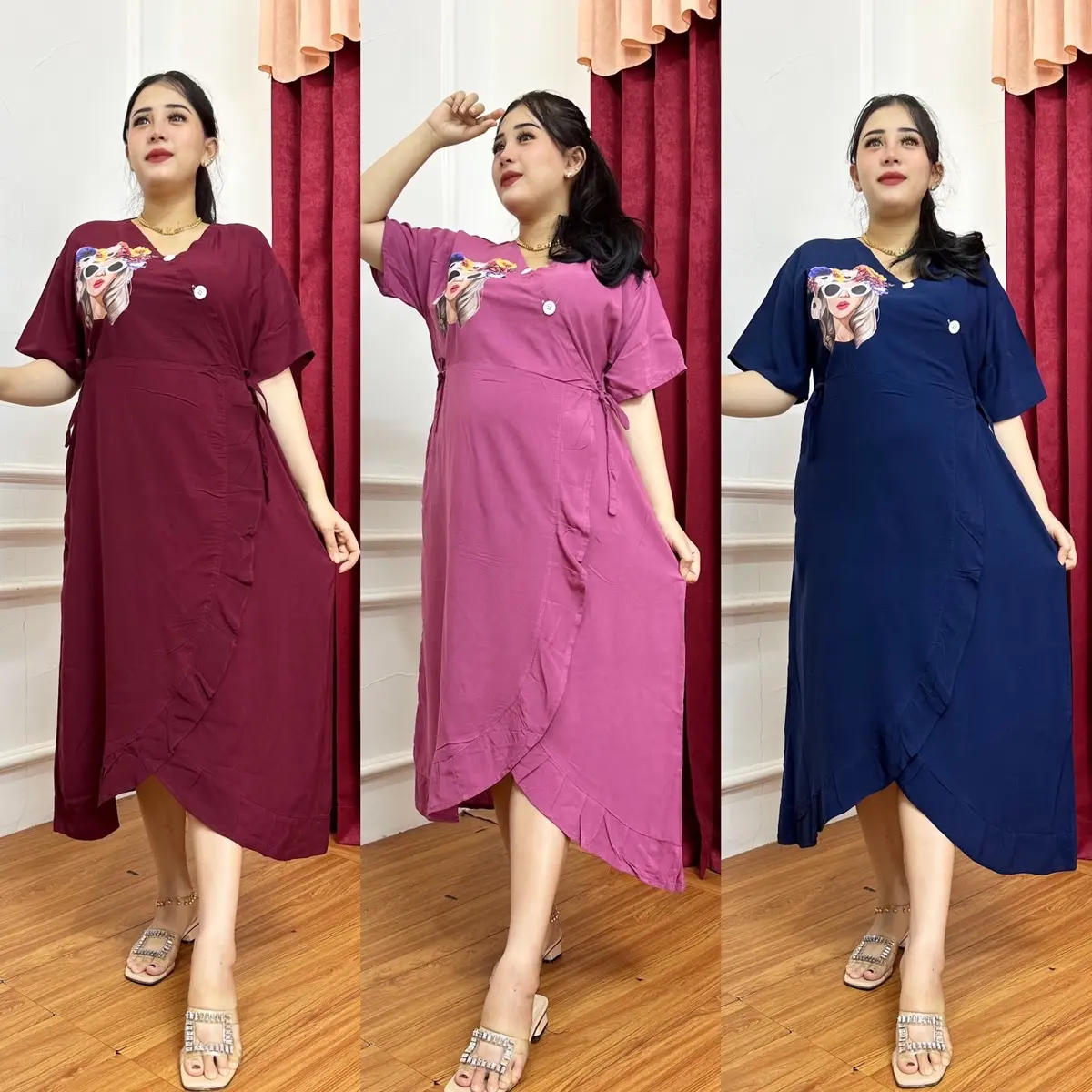 Daster levi karakter busui viral ld 115 rayon premium
