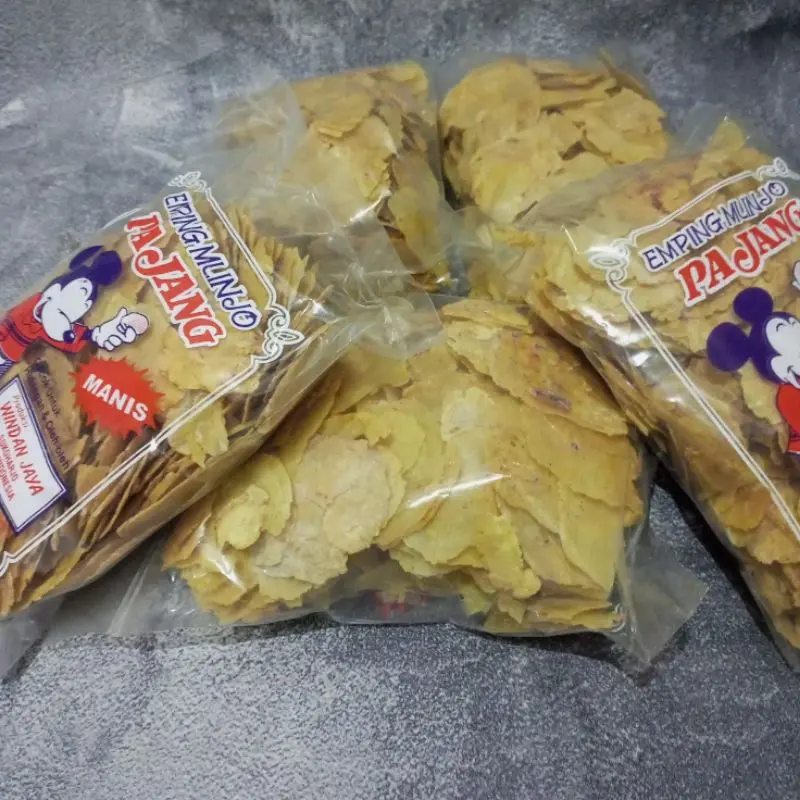Emping Remuk / Emping Patah / Emping Remukan / Emping melinjo Pajang 400 gram Siap Goreng Pedas Camilan snak 4