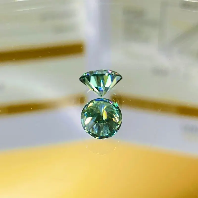 Moissanite Màu Xanh 58G từ 4li-15li Có  Kiểm định GRA - Kimlocphat Vietnam 2