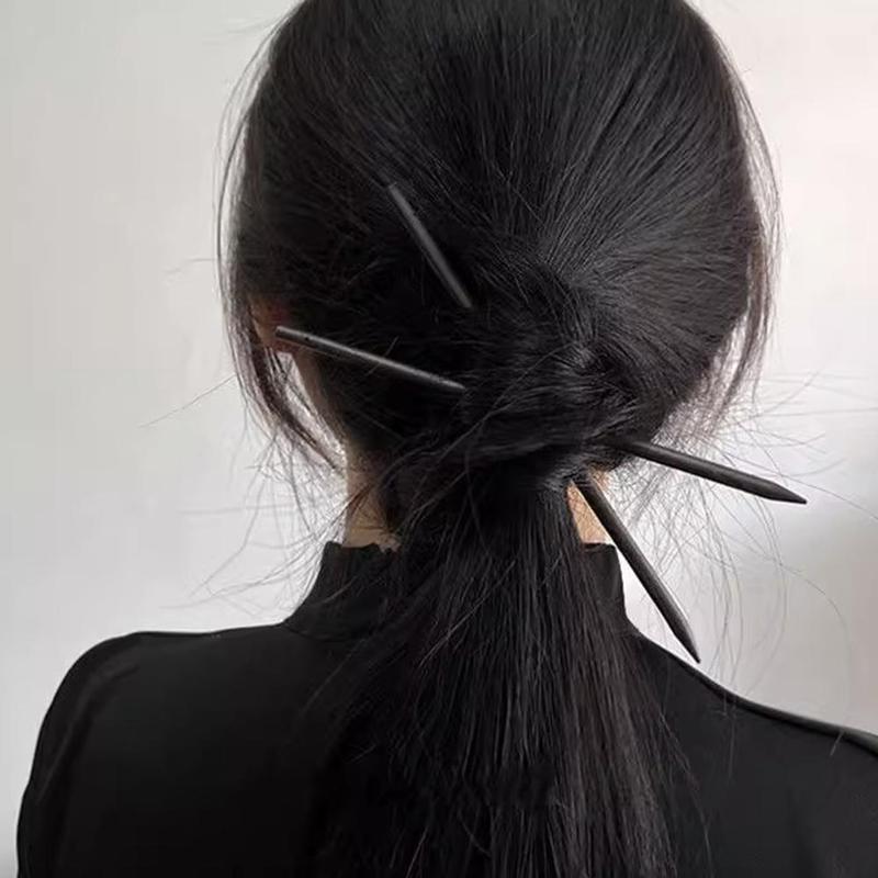 Product Introduction of Trâm Cài Tóc Phong Cách Trung Quốc Cổ Điển Thời Trang, Dành Cho Nữ, Đơn Giản Và Thường Ngày, Thiết Kế Cổ Điển Màu Đen, E9Z3 24