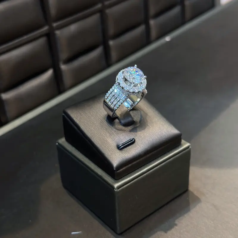 Trang Sức Nhẫn Bạc Vip Nữ Hoàng Tròn X.o.à.n Nam Mỹ Xi Kim (N156) 0