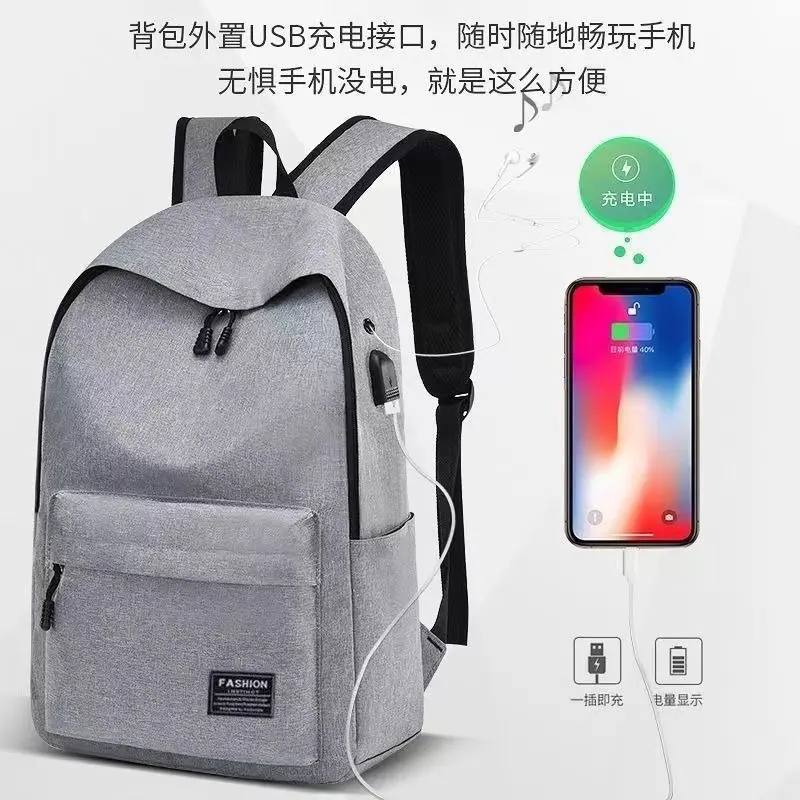 Ba Lô Giá Rẻ, Unisex, Thích Hợp Cho Học Sinh Trung Học Cơ Sở, Túi Du Lịch Nhẹ, Thiết Kế Đơn Giản, Đa Năng 2