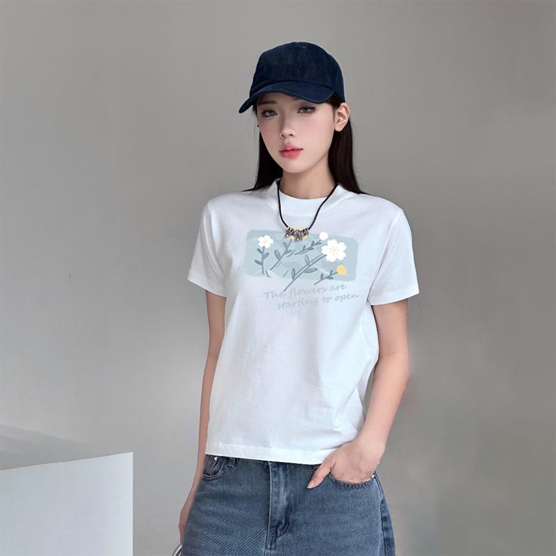 Áo Thun Baby Tee DaaLaa Store In Hình Hoa Đơn Giản The Flower A5972 4