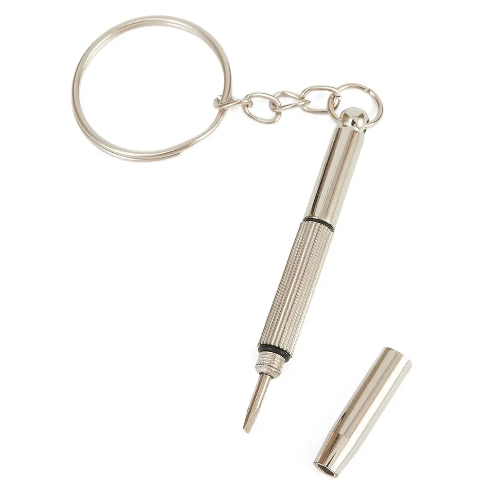 Công cụ phục hồi vít, Bộ tuốc nơ vít 3in1 mini, cho kính và đồng Đồng Hồ, với móc chìa khóa, để sửa chữa vít