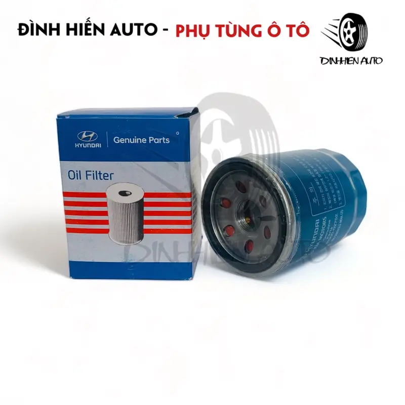 [HÀNG CHÍNH HÃNG] Lọc nhớt, dầu động cơ chính hãng xe Hyundai | Kia: I10, Grand I10, Accent, Venue - Morning, Soluto (Mã: 2630002752 | 26300-02752) 3