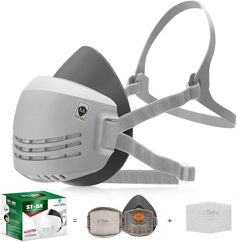 Mặt nạ chống bụi Strong ST-AX giúp ngăn bụi xi măng, bụi kim loại, bụi từ bả tường, phá dỡ nhà, nghiền đá 4