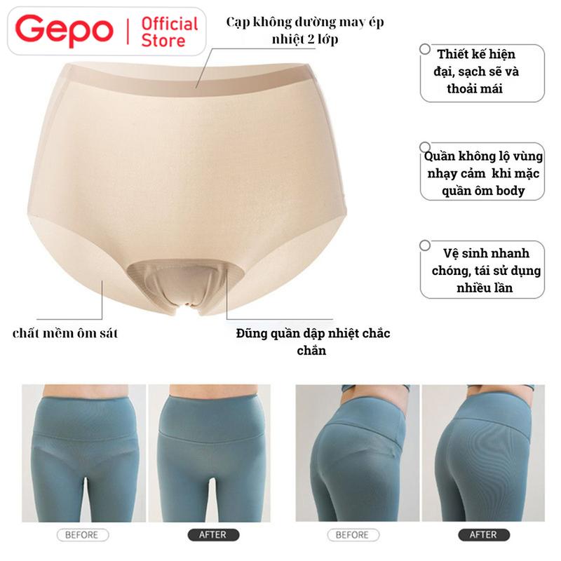 Quần Lót Tàng Hình Chống Lộ Dành Cho Nữ Phù Hợp Mặc Quần Ôm Body,Legging, Mặc Tập Gym, Yoga Cao Cấp Gepo