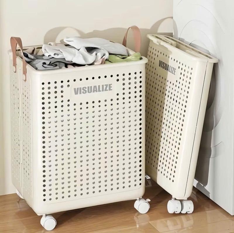  giỏ đựng quần áo có bánh xe đẩy gấp gọn đa năng  rổ đựng quần áo tiện dụng trong gia đinh tiện di chuyển kệ  dán tường 