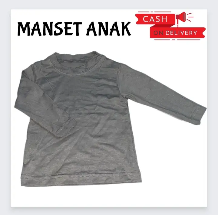 Baju Manset Anak Usia 1-9 Tahun / Manset Bayi Laki-laki dan Perempuan Lengan Panjang Rayon Super Premium..