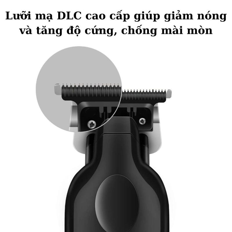 Tông Đơ KEMEI KM-2299 – Khắc tóc, chấn FADE, Lưỡi Mạ Carbon DLC Sắc Bén, Chống Mài Mòn, Giảm Nóng, Cắt Tỉa Tinh Tế và Định Hình Viền Chuẩn Mực Cạo Râu 5