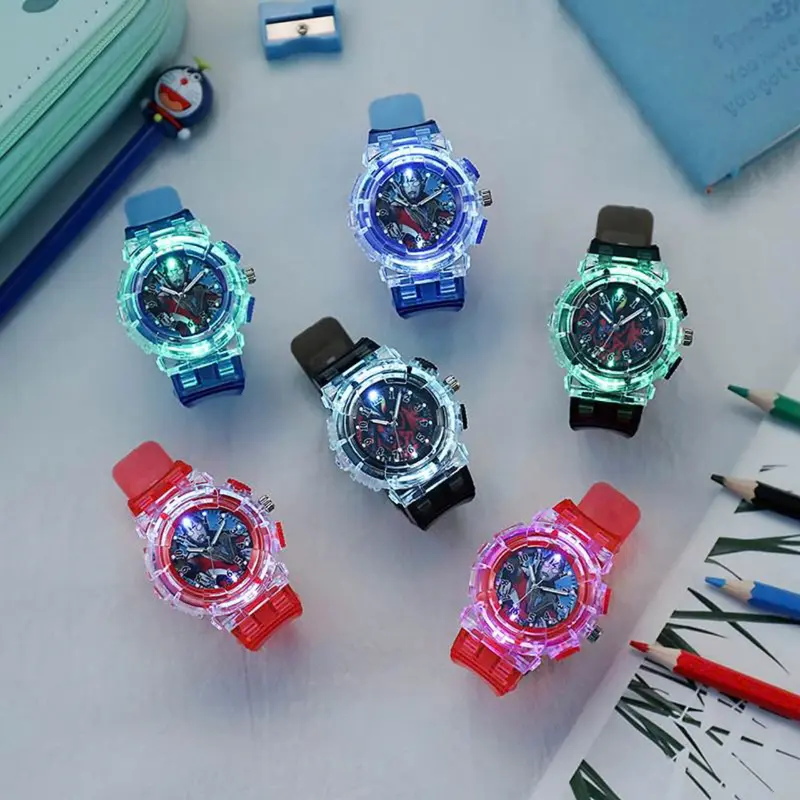 Đồng Hồ siêu nhân Đeo Tay Có Đèn led Nhiều Màu Sắc Cho Bé 2