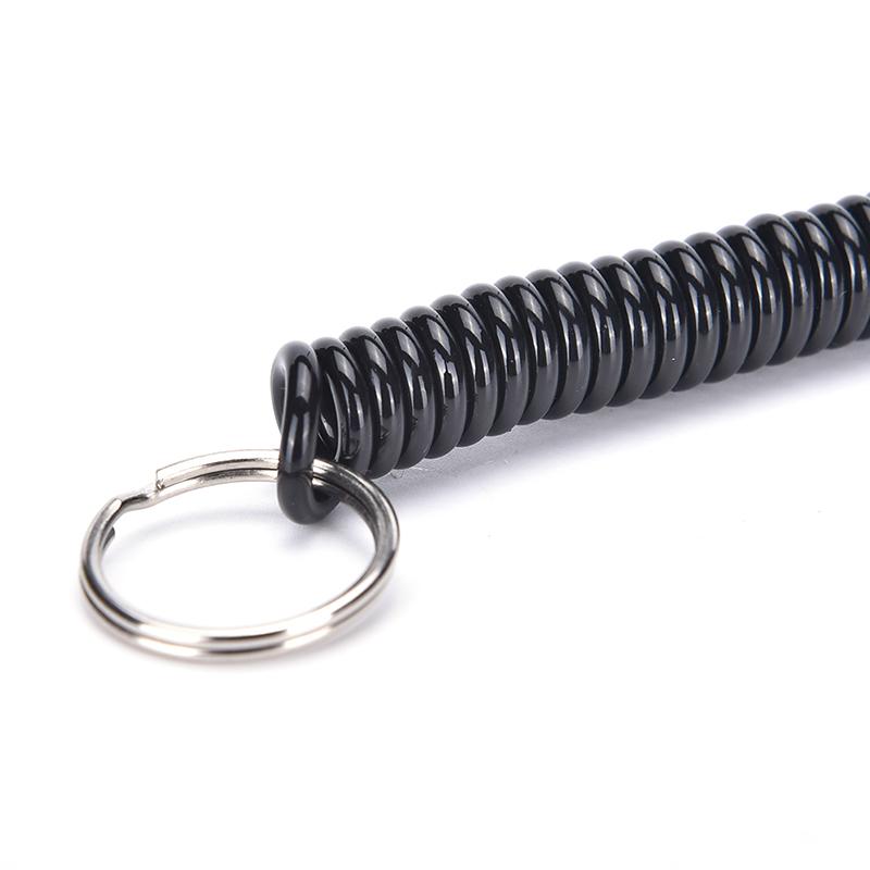 2 Tactical Retractable Plastic Spring Elastic Rope Securit Gear Tool ...