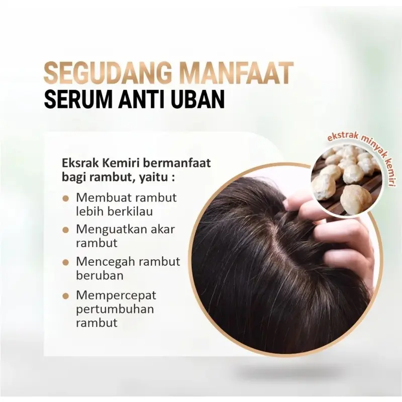 SERUM ANTI UBAN MENGHILANGKAN UBAN PERMANEN & MENGATASI UBAN DI USIA DINI Hitam Minyak Menghitamkan Haircare Penghitam Rontok Ketombe Memanjangkan Perawatan 4