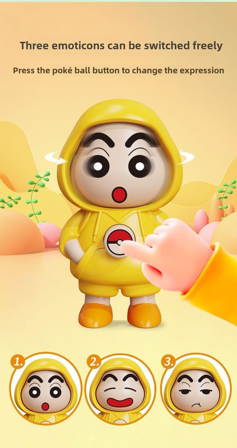 Product Introduction of ตุ๊กตาเปลี่ยนหน้า Crayon Xiaoxin มาใหม่ ของเล่นบรรเทาความเครียดวิทยาเขต เสื้อกันหนาว ตุ๊กตาอิโมจิตลก ทำด้วยมือ เครื่องประดับน่ารัก 6