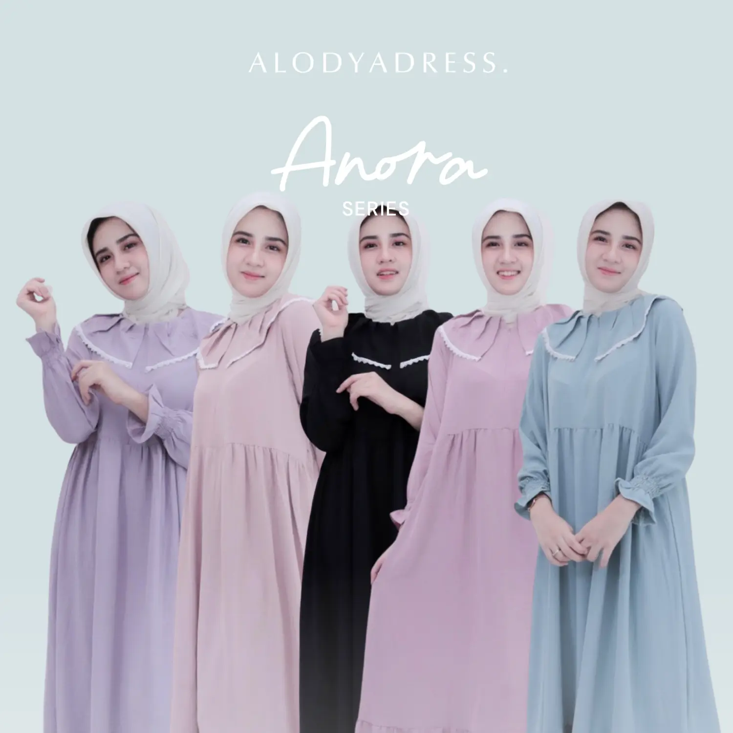ANORA set dress (gamis muslim/babydoll)