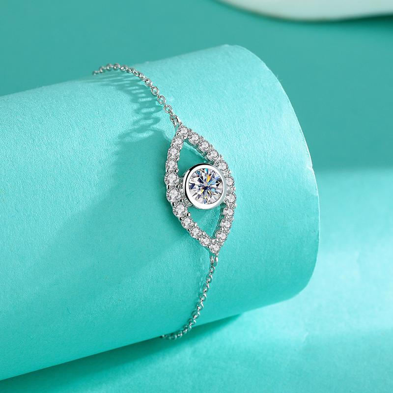 Product Introduction of Vòng Tay Đá Mosan, Cá Nhân Hóa, Thời Trang, Bạc Sterling S925, Dành Cho Nữ, Với Vòng Tay Kim Cương 5