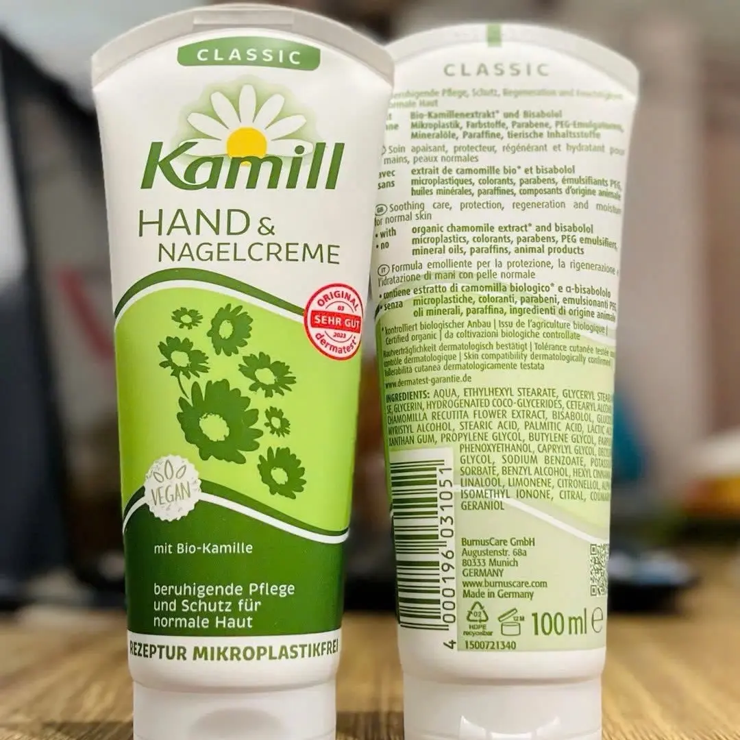 ￼Kem Dưỡng Da Tay và Móng Tay Thuần Chay KAMILL 100ml Đức
