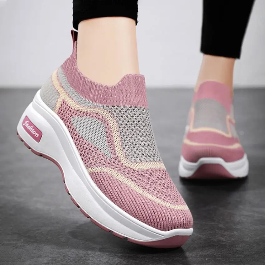 Giày lười nữ đế 5 cm tôn dáng ôm chân đế chống trơn trượt màu sắc bắt mắt