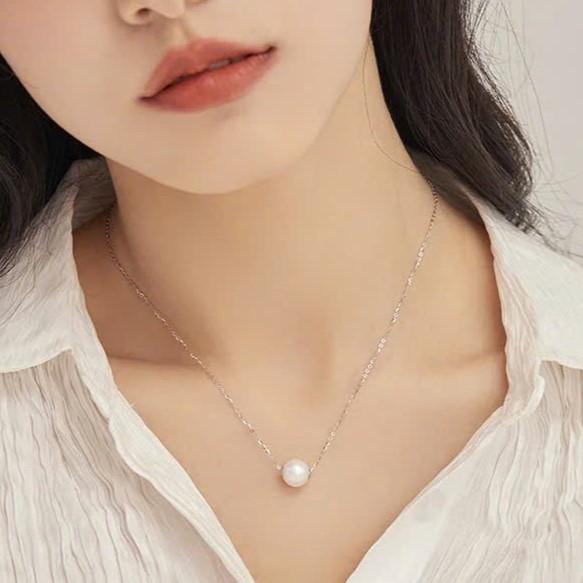 Dây chuyền bạc xuyên ngọc STELLA đơn giản, nhẹ nhàng Elisee 5