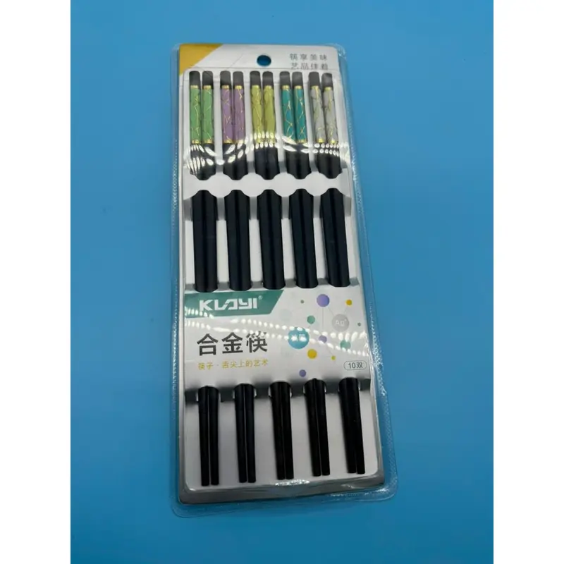 Đũa  kháng khuẩn  KLAYI- Hộp 10 đôi, sử dụng được lò Vi sóng, máy rửa chén,  đũa chống trơn trượt, làm từ sợi thủy tinh 4