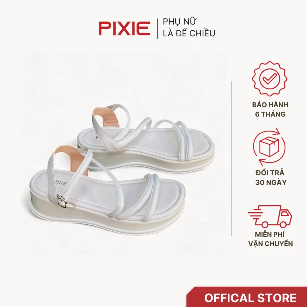 Giày Sandal Đế Xuồng 5cm Quai Mảnh Pixie H307