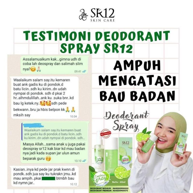 Deodorant spray SR12/Deodoran mama cipung/Deospray SR12, deodornt alami, deodorant viral, deospray, deospray ampuh, penghilang bau badan, deodorant tawas. Deodorant jeruk nipis, pencerah ketiak Tanpa Pengharum/deodorant nagita slavina, deodorant alami 3