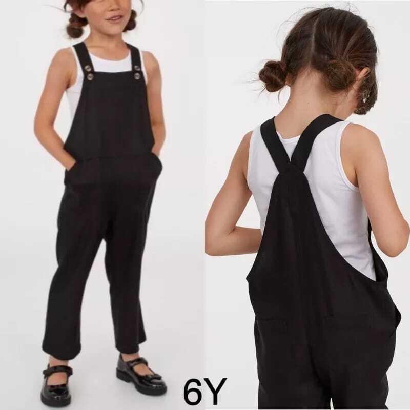 Baju Kodok Anak 10 -13 Tahun Jumpsuit Overall Celana Panjang Low Waist Katun Bunga Fashion Katun 1