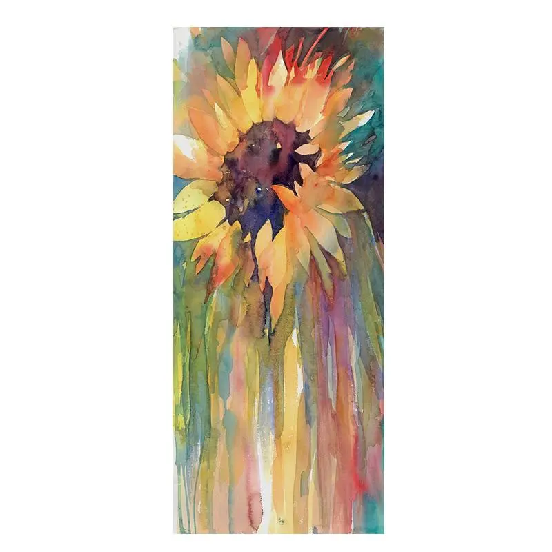 Sunflower Pattern Unframed Painting, 1 Count Colorful Oil Painting Poster, Wall Art Canvas Printing for Home Living Room Bedroom Decor, Wall Decor 4