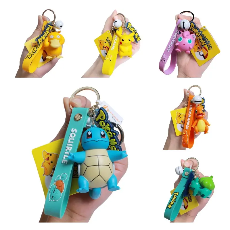 Authentic Pokemon Pikachu Sleep Edition Keychain Pikachu Design Official Pokemon Merchandise Pvc Material High Quality Keychain