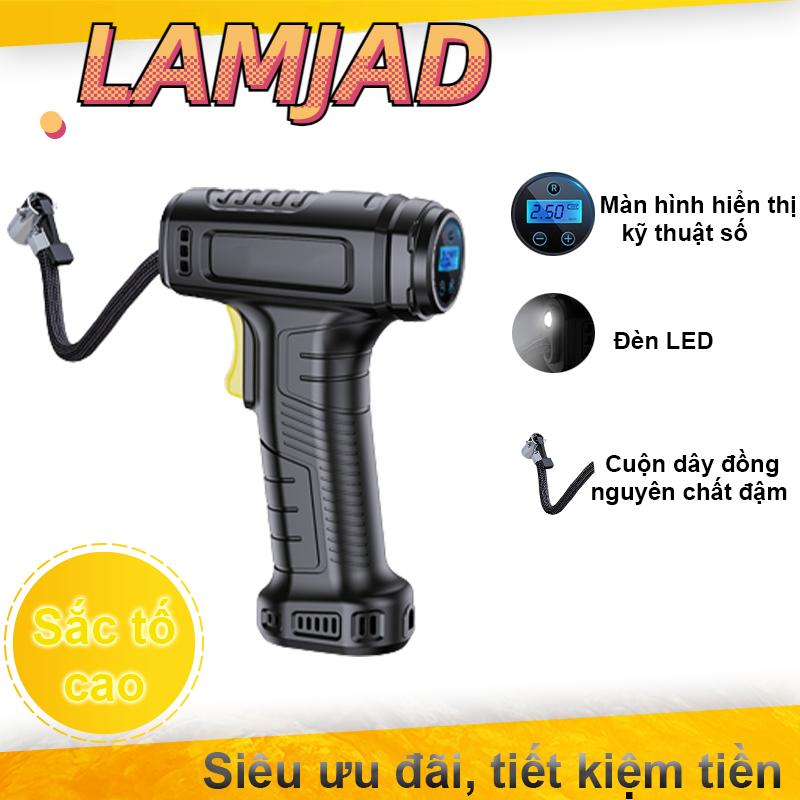 Máy bơm điện không dây Máy bơm không dây cầm tay Phát hiện áp suất thông minh có đèn LED Thích hợp cho xe đạp xe máy ô tô bóng bay
