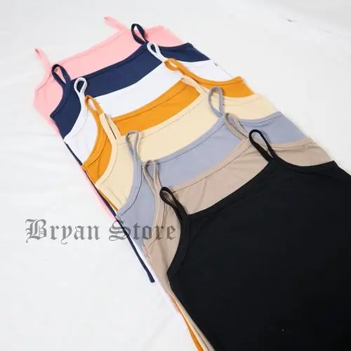 Singlet Wanita / Tangtop premium Wanita / Tanktop Polos / Tank Top Tali Kecil Polos Atasan Tebal Lembut