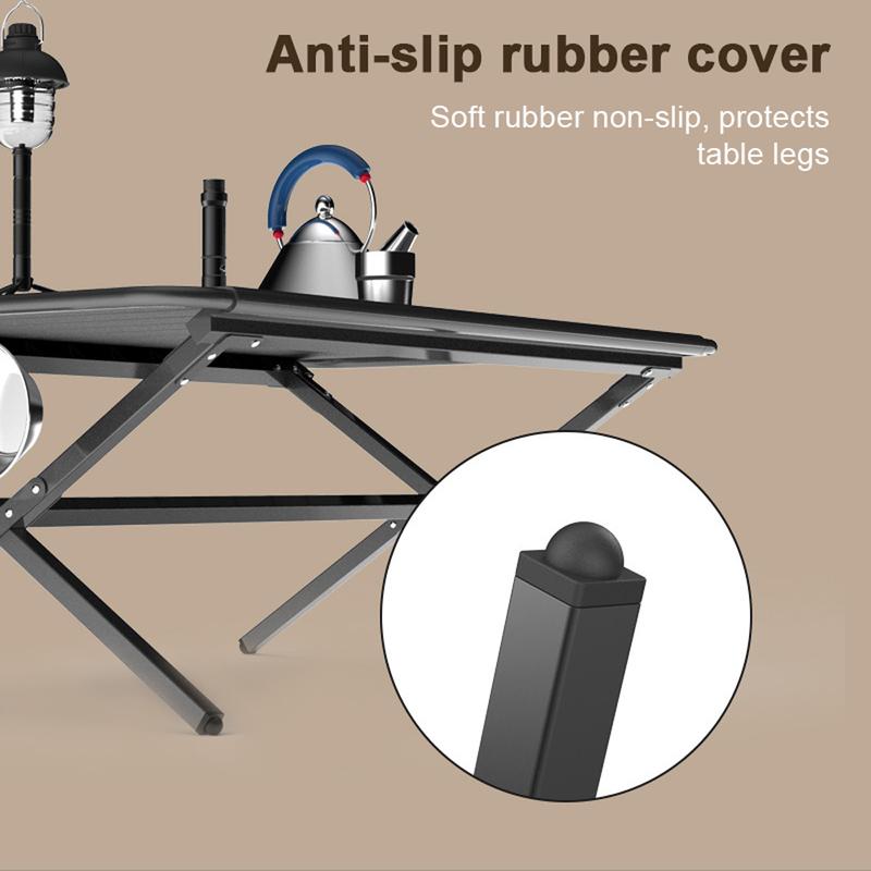 YUANTOOSE Folding Camping Table Aluminum Roll-up Table Portable Picnic Table for Outdoor Camping Picnic BBQ Beach Backyard foldable  chair 2