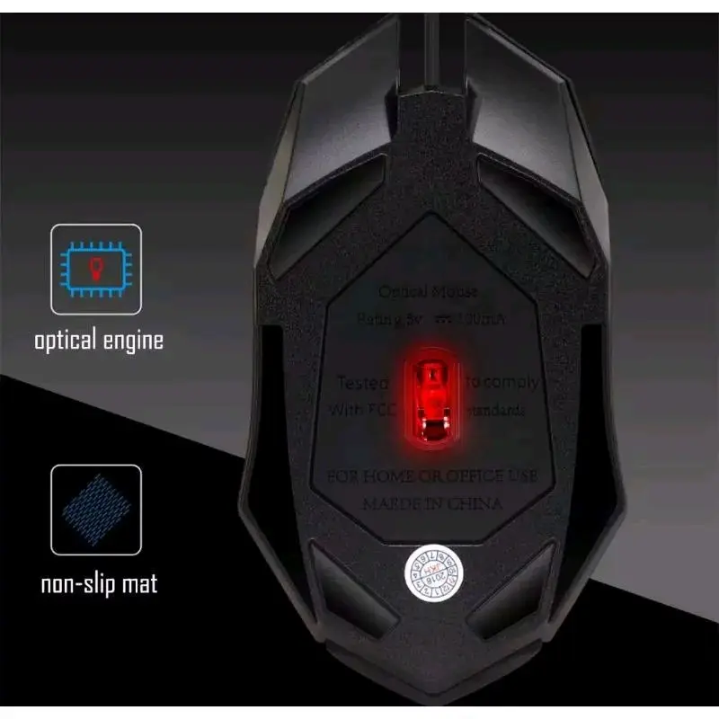 MOUSE WIRED USB GAMING LED RGB X3 4 MODE DPI TERMURAH 7