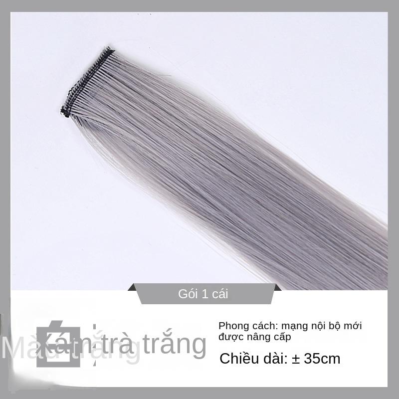 Clip-in colored hair extensions, short wigs, gradient hair extensions, highlights, short hair extensions 8