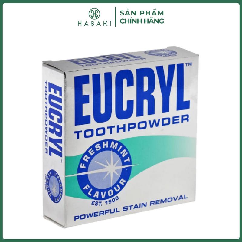 Bột Hỗ Trợ Làm Trắng Răng Eucryl Hương Bạc Hà 50g Tooth Powder Freshmint | HASAKI BEAUTY