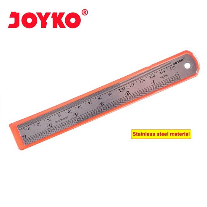 Jual Joyko Ruler Penggaris Besi Stainless Steel RL-ST15 15 cm 15cm Asli ...