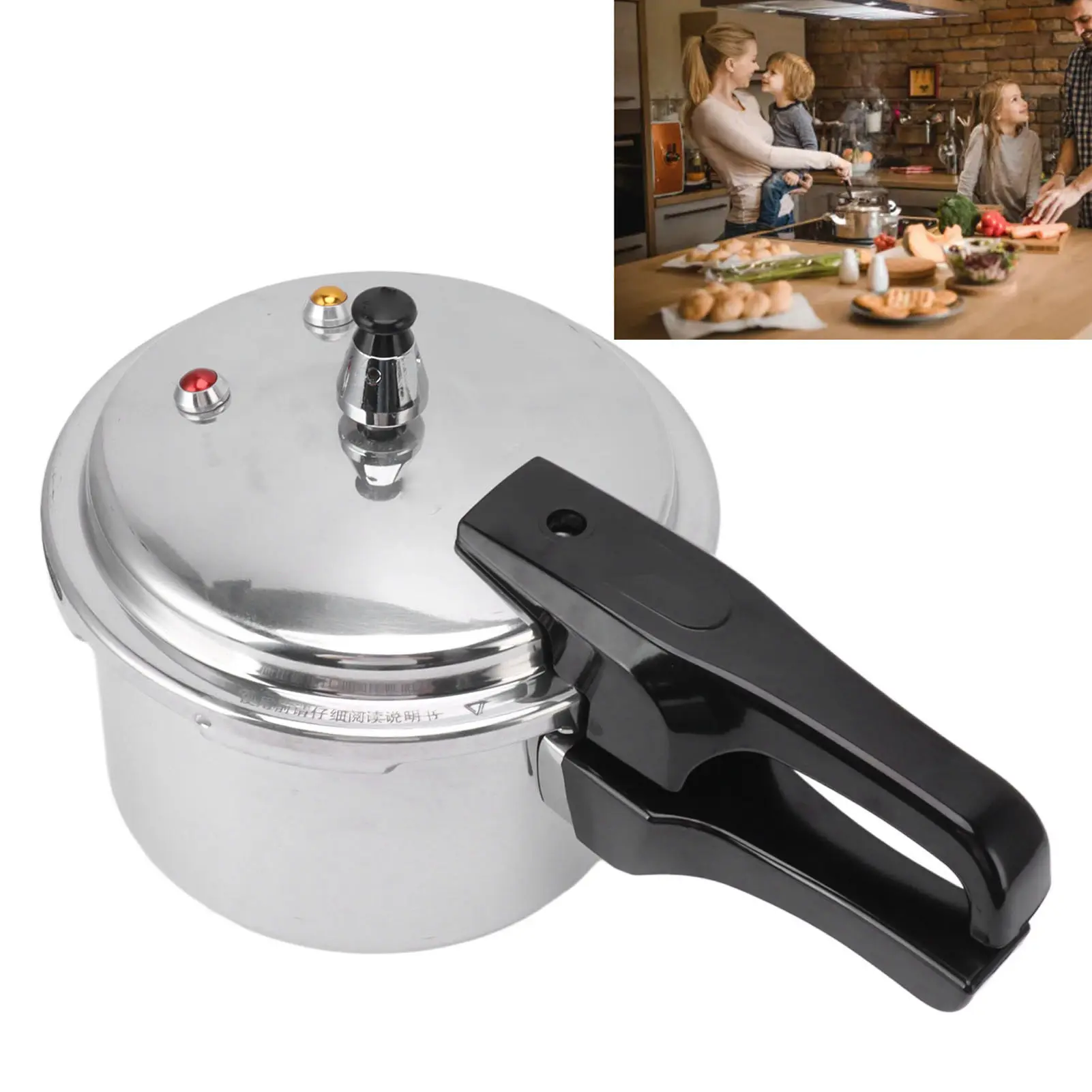 3L Stainless Steel Pressure Cooker Exquisite Workmanship Stainless Steel Pressure Cooker for Gas Stove