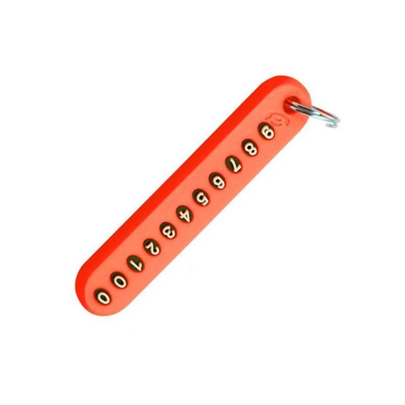 】 Móc Khóa Ô Tô Chống Thất Lạc - Thẻ Số Điện Thoại, Phụ Kiện Xe Hơi, Quà Tặng Unisex - Giao Hàng 24H 7