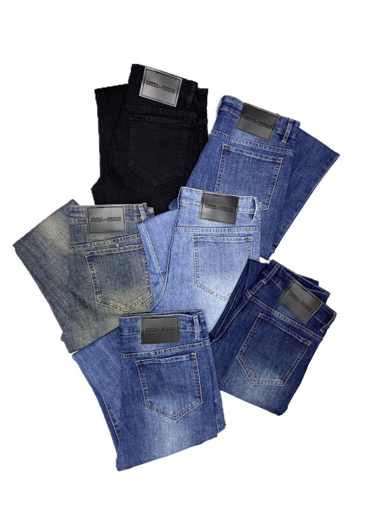 Product Introduction of Quần jeans nam HUBA-JEANS đen wash rách gối Menswear Pants Denim Có Túi 7