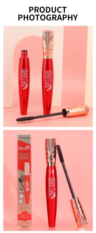 Product Introduction of Waterproof Mascara Non-Smudging Lengthening, Curling & Thickening Makeup Cosmetic camille eyeshadow vice  lipstick o two flower knows 8