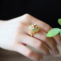 Gambar Diamcity Cincin Giok Antik Hetian Perhiasan Emas Cincin Elegan Non-memudar - emas, Dapat disesuaikan dari Diamcity Official Store Kab. Gresik 5 Tokopedia