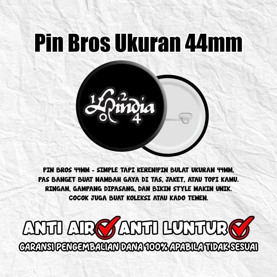 BERSY Pin Bros Hindia Band 44mm | Aksesoris Musik, Fashion Unik Murah | Pin Bros Hindia Bisa Custom Aksesoris Tas Jaket Topi – Keren & Aesthetic