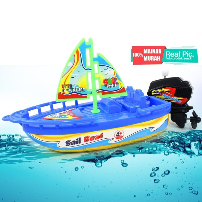 MAINAN ANAK MURAH PERAHU PRAHUAN AIR BOAT NATIONAL SPORT BU25 MAINAN PERAHU AIR PUTAR (BU 25) MAINAN SAIL BOAT FC 240PCS 1