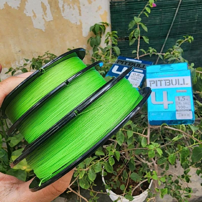 Dây Dù 100m Câu Cá PE Pitbull X4 Câu Lure Lục Lăng Xê  Fishing Đi Câu Bắt Cá máy hisharkhồng cuo c