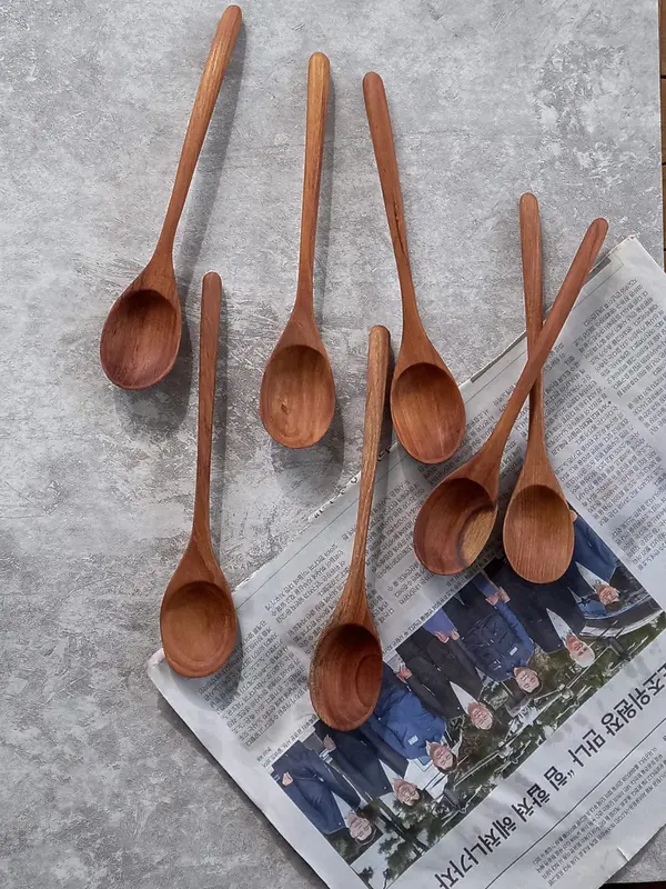 Sendok Makan Kayu Jati /Props Foto Produk 0