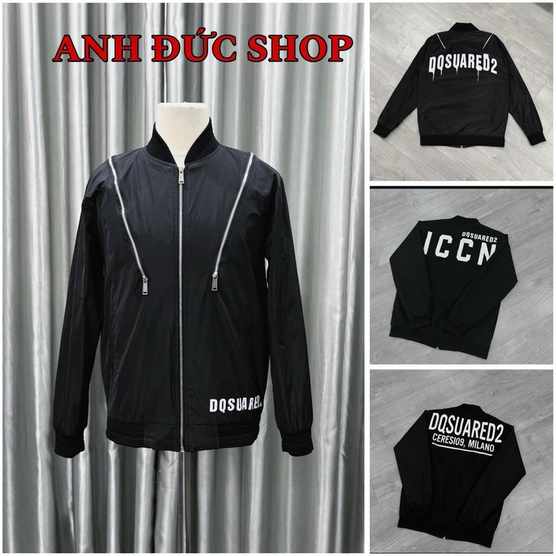 Áo Khoác Gió Bomber Đ2 Nam Nữ Hàng Siêu Cấp Hoạ Tiết Thêu Nổi Đơn Giản Chất Liệu Gió 2 Lớp Cao Cấp, Bo Chun Gân Nổi