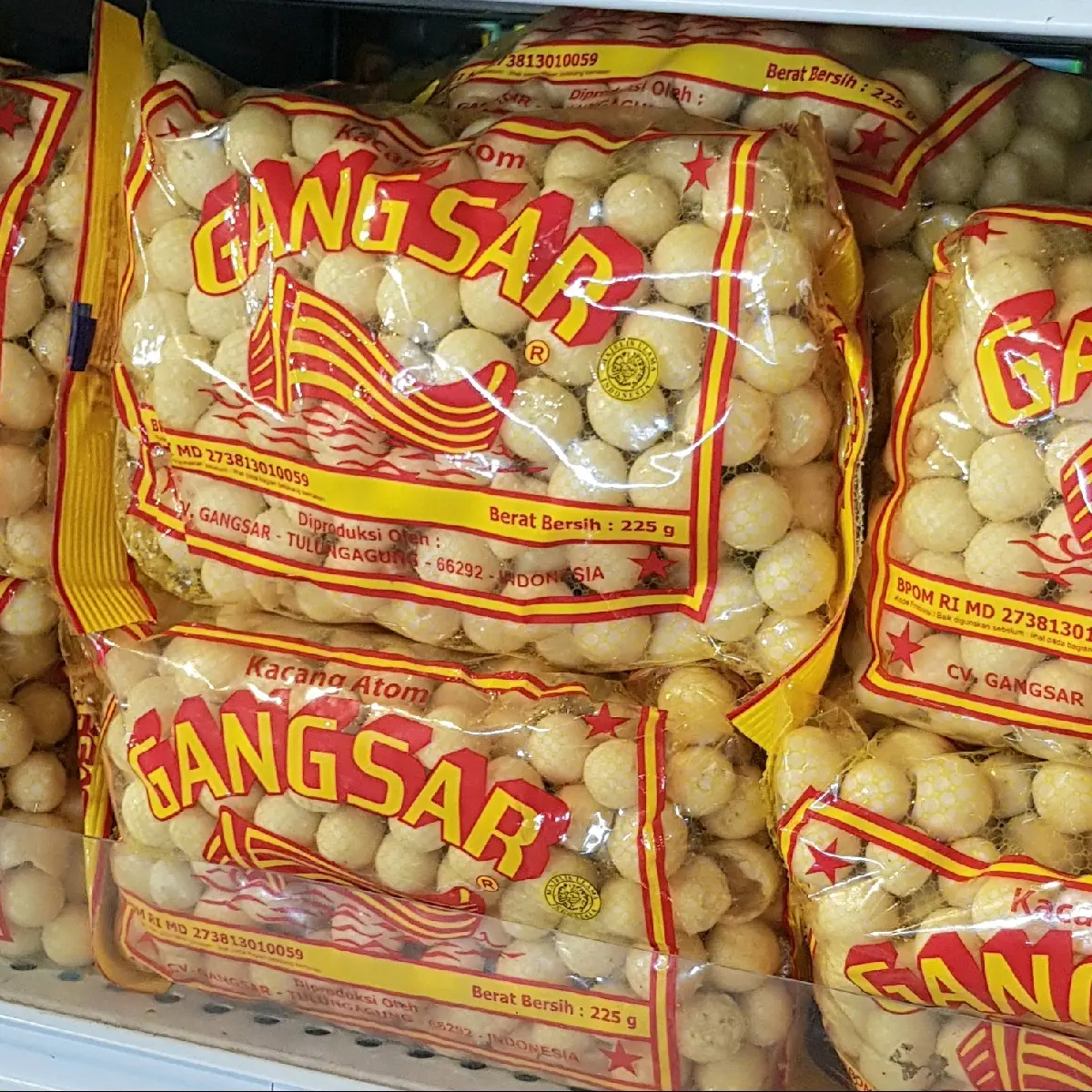 KACANG ATOM GANGSAR 210gr